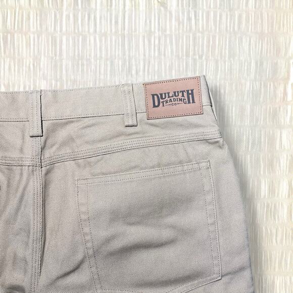 Duluth Trading Co. Men’s Canvas Work Pants Khaki - Size 36x30 - Picture 3 of 4
